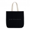 Холщовая сумка «Юношеский минимализм» с внутренним карманом, черная - 1