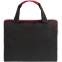 Конференц-сумка Unit Сontour, черная с красной отделкой - 7