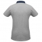 Рубашка поло мужская DNM Forward серый меланж/синий джинс - 2