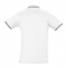 Рубашка поло мужская с контрастной отделкой Practice 270, белый/темно-синий - 3