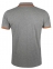 Рубашка поло мужская Pasadena Men 200 с контрастной отделкой, серый меланж/оранжевый - 1