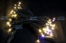 Шнурки для комплекта на деревья 72 LED, Тепло-белый 10 м, flash-w, черный провод, соединяется, IP65 - 1