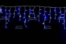 Бахрома-каучук 100 LED Синий, 3х0,6х0,4х0,3 м, Flash-w, белый провод ? 3 мм, соединяется - 1