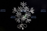 Снежинка 65 см, Сине-белый дюралайт, контроллер, IP65 - 2