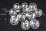 Бахрома шарики 8см, со светлячками,2,5х0,45х0,55м, 10 LED, Тепло-белый, пр-прозр, IP20 - 1