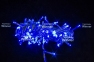 Нить 100 LED Синий 7 м, прозрачный провод - 1