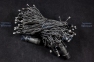Шнурки для комплекта на деревья 72 LED, Тепло-белый 10 м, flash-w, черный провод, соединяется, IP65 - 2