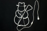 Снеговик с метлой, 55 см, Белый гибкий неон, IP65 - 1