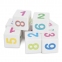 Кубики пластиковые "Весёлая арифметика" 12 шт., 4х4х4 см, цветные цифры на белых кубиках, 10 КОРОЛЕВСТВО, 708 - 3