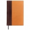 Ежедневник недатированный А5 (138х213 мм) BRAUBERG "Prestige", комбинированный, 160 л., горчичный/коричневый, 128280 - 3