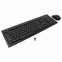 Набор беспроводной GEMBIRD KBS-8002, клавиатура, мышь 2 кнопки + 1 колесо-кнопка, черный - 2