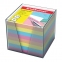 Блок для записей ERICH KRAUSE в подставке прозрачной, куб 9х9х9 см, цветной, 5142 - 1
