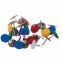 Кнопки канцелярские BRAUBERG, металлические, цветные, 10 мм, 100 шт., в пластиковой коробке, 221114 - 3