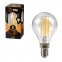 Лампа светодиодная ЭРА, 5 (40) Вт, цоколь E14, шар, теплый белый свет, 30000 ч., F-LED Р45-5w-827-E14 - 1