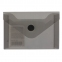 Папка-конверт с кнопкой МАЛОГО ФОРМАТА (74х105 мм), А7 (для дисконтных, банковских карт, визиток), тонир.черная, 0,18 мм, BRAUBERG, 227326 - 2