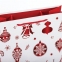 Пакет подарочный новогодний 26x12,7x32,4 см, ЗОЛОТАЯ СКАЗКА "Красно-белые украшения", ламинированный, 606570 - 4
