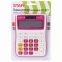 Калькулятор настольный STAFF STF-6212, КОМПАКТНЫЙ (148х105 мм), 12 разрядов, двойное питание, МАЛИНОВЫЙ, блистер, 250291 - 10