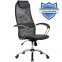 Кресло офисное МЕТТА "BK-8CH", ткань-сетка, хром, серое - 1
