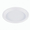 Одноразовые тарелки плоские, КОМПЛЕКТ 100 шт, пластиковые, d=165 мм, "ЭКОНОМ", белые, полистирол (ПС), холодное/горяч, СТИРОЛПЛАСТ - 1