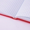 Блокнот А5 (135х206 мм), 96 л., твердый переплет, ламинированная обложка, клетка, BRAUBERG, "Contract red", 121928 - 5