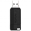 Флеш-диск 16 GB VERBATIM PinStripe USB 2.0, черный, 49063 - 2