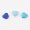 Бусины для творчества "Сердце", 10 мм, 30 грамм, бирюзовые, светло-голубые, голубые, ОСТРОВ СОКРОВИЩ, 661241 - 5