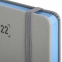 Ежедневник датированный 2022 А5 138x213 мм BRAUBERG "Original", под кожу, серый/голубой, 112836 - 5