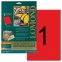 Этикетка самоклеящаяся 210х297 мм,1 этикетка, неоново-красная, 80 г/м2, 50 листов, LOMOND, 2010005 - 1