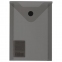 Папка-конверт с кнопкой МАЛОГО ФОРМАТА (105х148 мм), А6, тонированная черная, 0,18 мм, BRAUBERG, 227322 - 2