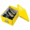 Короб архивный LEITZ "Click & Store" M, 200х280х370 мм, ламинированный картон, разборный, желтый, 60440016 - 2