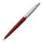 Ручка шариковая PARKER "Jotter Plastic CT", корпус красный, детали из нержавеющей стали, синяя, R0033330 - 1