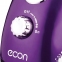 Отпариватель ECON ECO-BI1702S, 1700 Вт, пар 40 г/мин, резервуар 1,5 л, 2 режима, 2 насадки, фиолетовый - 3