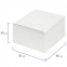 Блок для записей STAFF непроклеенный, куб 8х8х4 см, белый, белизна 70-80%, 111979 - 4