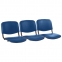 Сиденья для кресла "Трим", комплект 3 шт., кожзам синий, каркас черный - 1