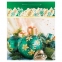 Пакет подарочный новогодний 26x12,7x32,4 см, ЗОЛОТАЯ СКАЗКА "Зеленые шары", ламинированный, 606565 - 2