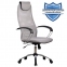 Кресло офисное МЕТТА "BK-8CH", ткань-сетка, хром, светло-серое - 1