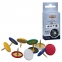 Кнопки канцелярские KOH-I-NOOR, металлические, цветные, 11 мм, 50 шт., в картонной коробке с подвесом, 9600100301KS - 2