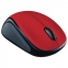 Мышь беспроводная LOGITECH M235, 2 кнопки+1 колесо-кнопка, оптическая, красно-чёрная, 910-002496 - 4