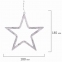 Гирлянда светодиодная "Звезды" занавес на окно 3х1 м, 138 ламп, теплый белый, ЗОЛОТАЯ СКАЗКА, 591338 - 7