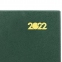 Ежедневник датированный 2022 (145х215 мм), А5, STAFF, твердая обложка бумвинил, зеленый, 113340 - 3