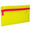 Пенал-косметичка BRAUBERG, сетка, "Neon", желтый, 23х14 см, 229026 - 1