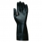 Перчатки латексно-неопреновые MAPA Technic/UltraNeo 420, хлопчатобумажное напыление, размер 9 (L), черные - 3