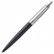 Ручка шариковая PARKER "Jotter XL", УТОЛЩЕННЫЙ корпус, черный матовый лак, детали из нержавеющей стали, синяя, 2068358 - 1