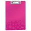 Папка-планшет LEITZ "WOW", с верхним прижимом и крышкой, A4, 330х230 мм, полифом, розовая, 41990023 - 2