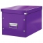 Короб архивный LEITZ "Click & Store" L, 310х320х360 мм, ламинированный картон, разборный, фиолетовый, 61080062 - 1