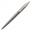 Ручка гелевая PARKER "Jotter Premium Oxford Grey Pinstripe CT", корпус серебристый, детали из нержавеющей стали, черная, 2020645 - 1