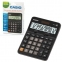 Калькулятор настольный CASIO DX-12B-W (175х129 мм), 12 разрядов, двойное питание, черный, DX-12B-W-EC - 1