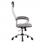 Кресло офисное МЕТТА "BK-8CH", ткань-сетка, хром, светло-серое - 3