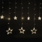 Гирлянда светодиодная "Звезды" занавес на окно 3х1 м, 138 ламп, теплый белый, ЗОЛОТАЯ СКАЗКА, 591338 - 1