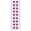 Стразы самоклеящиеся "Пурпурные сердца", 8-22 мм, 18 страз + 2 ленты, на подложке, ОСТРОВ СОКРОВИЩ, 661584 - 2